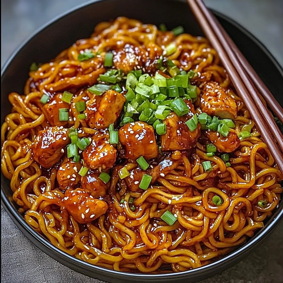 Korean Spicy Chicken Noodles