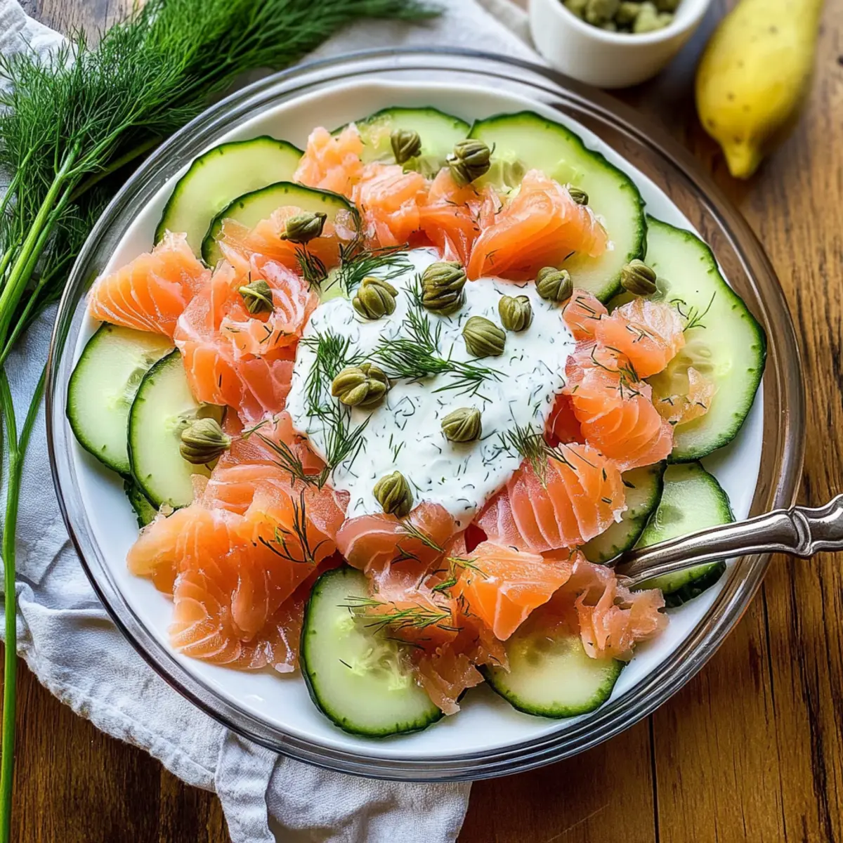 Smoked Salmon Cucumber Salad