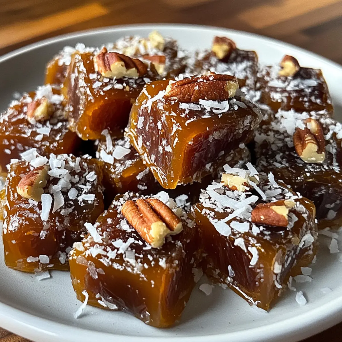 Chewy Vegan Date Caramels