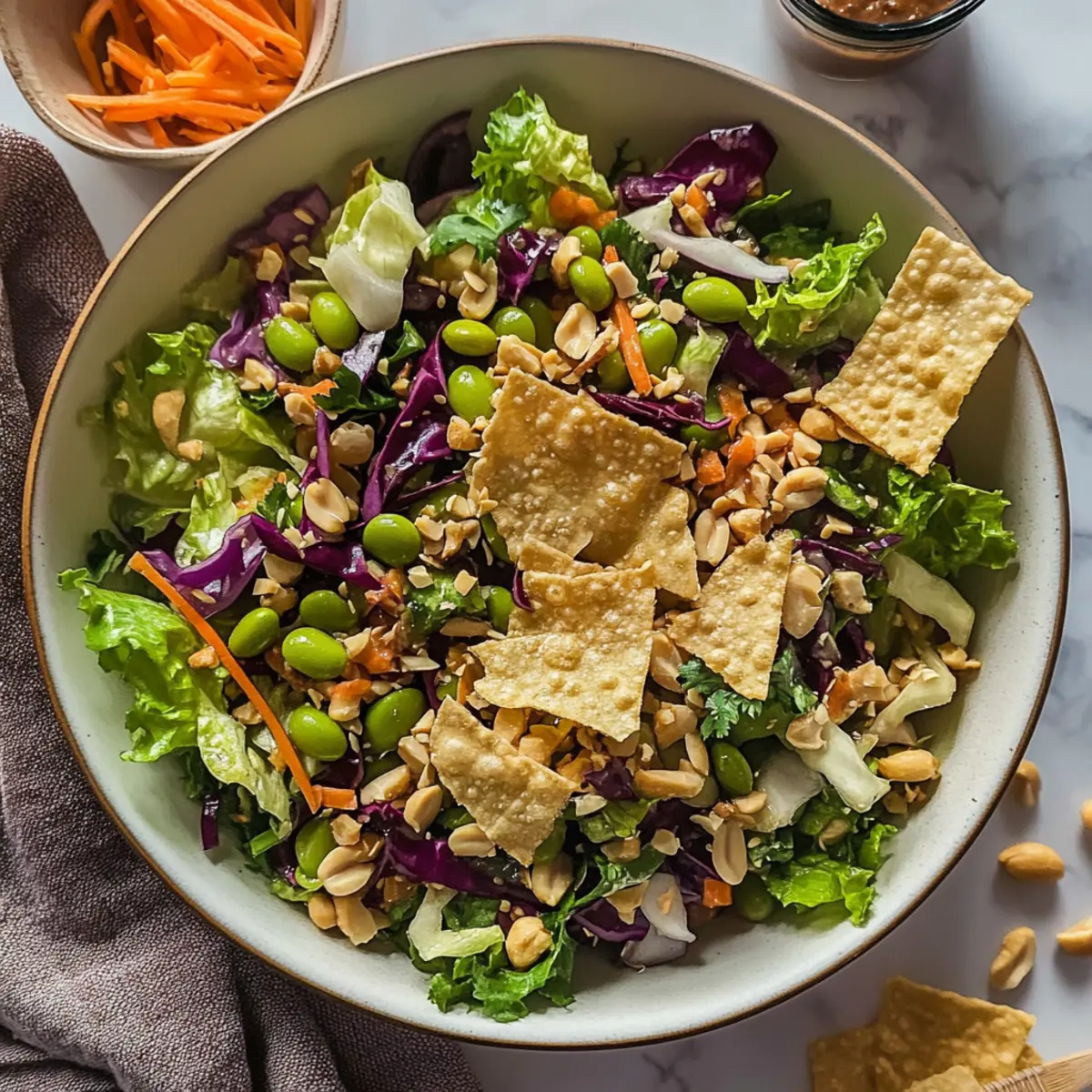 Edamame & Peanut Crunch Salad