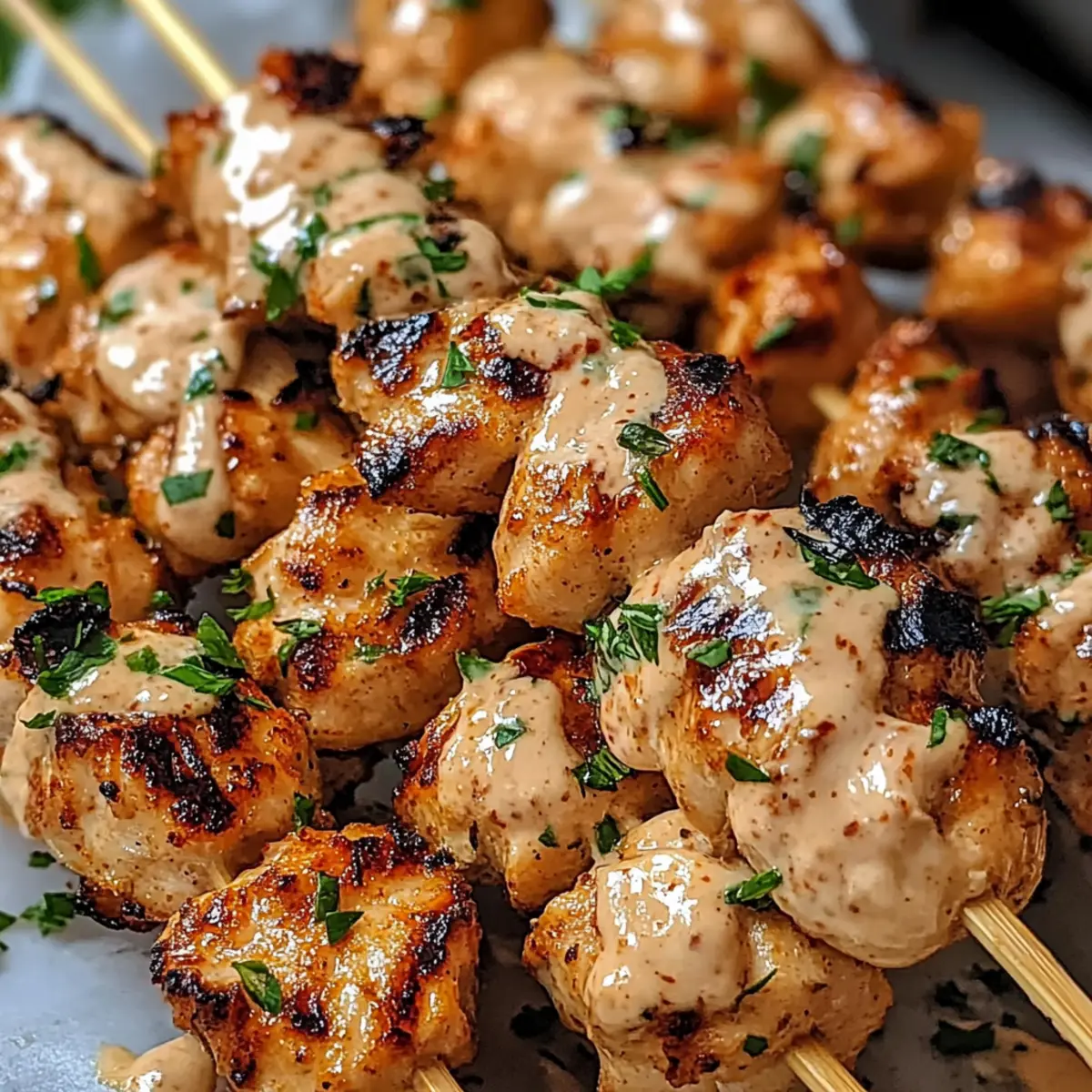 Bang Bang Chicken Skewers