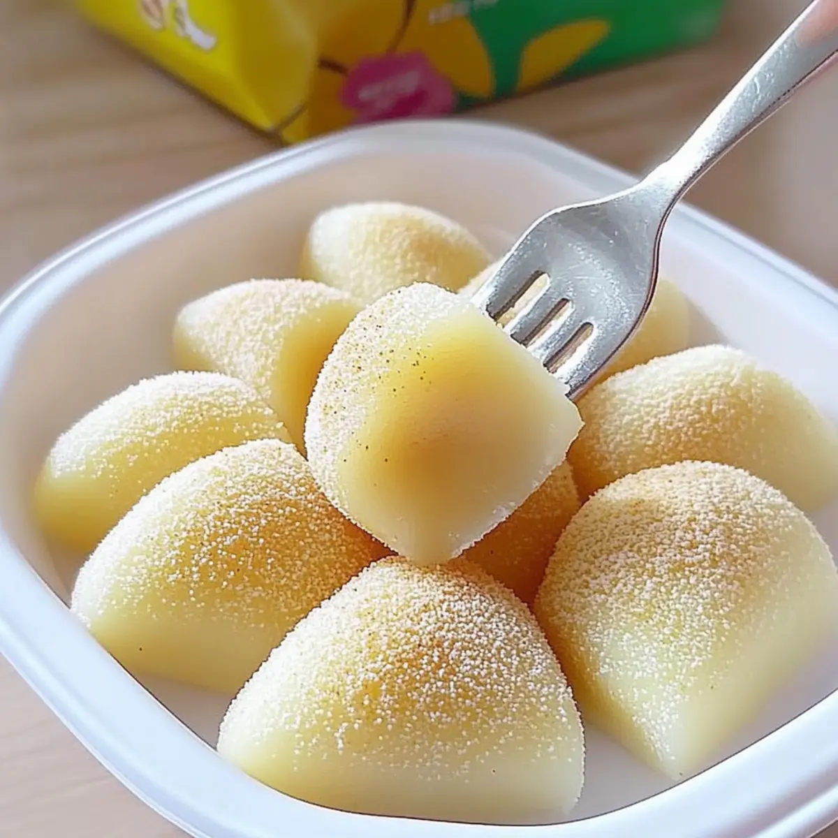 Pan-Fried Fresh Milk Mochi