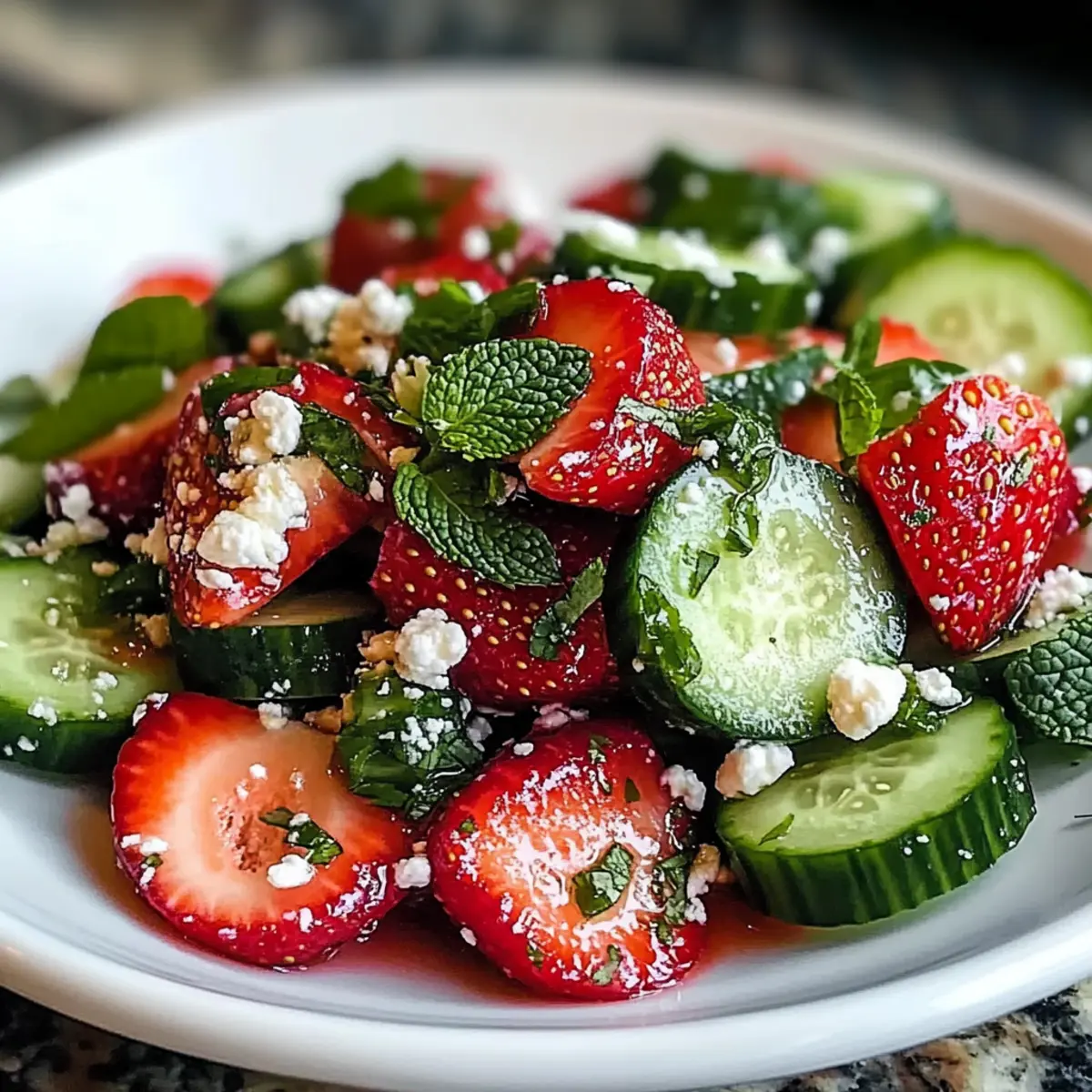 Cucumber Strawberry Salad