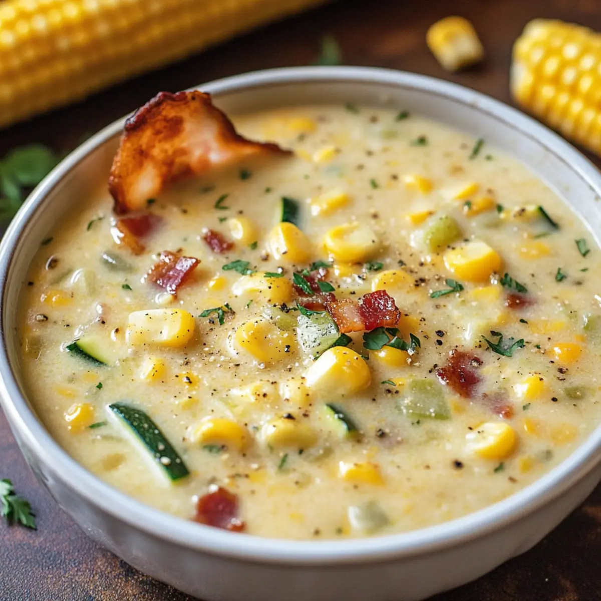 Summer Corn and Zucchini Chowder