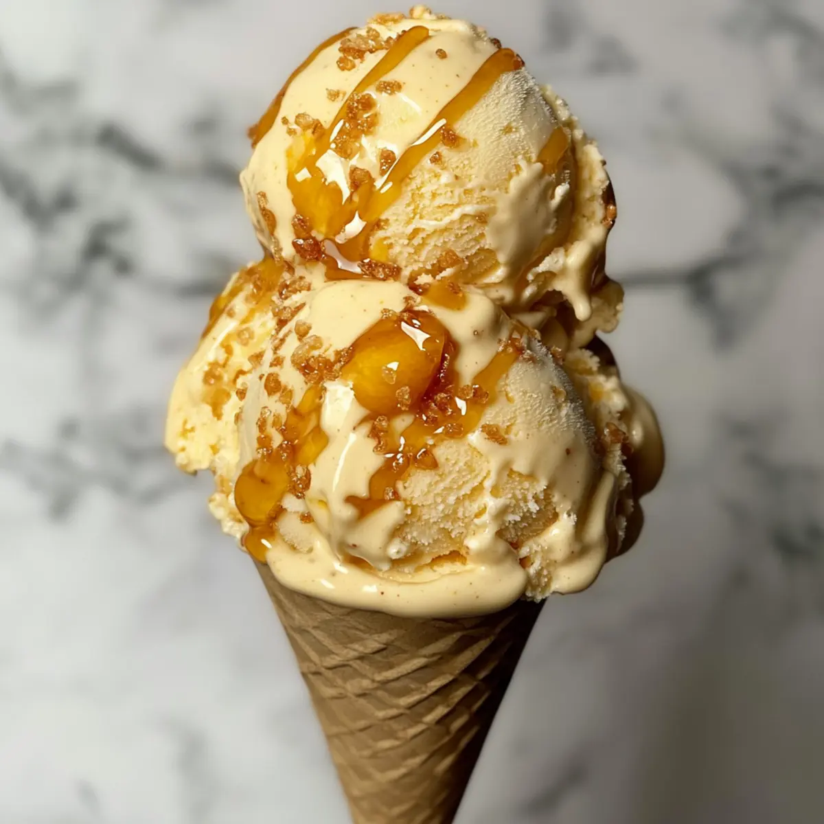 Nectarine No Churn Ice Cream