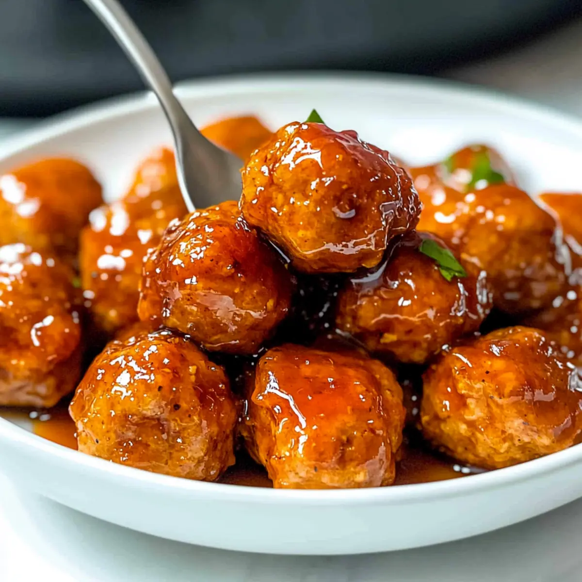 Hot Honey Chicken Meatballs