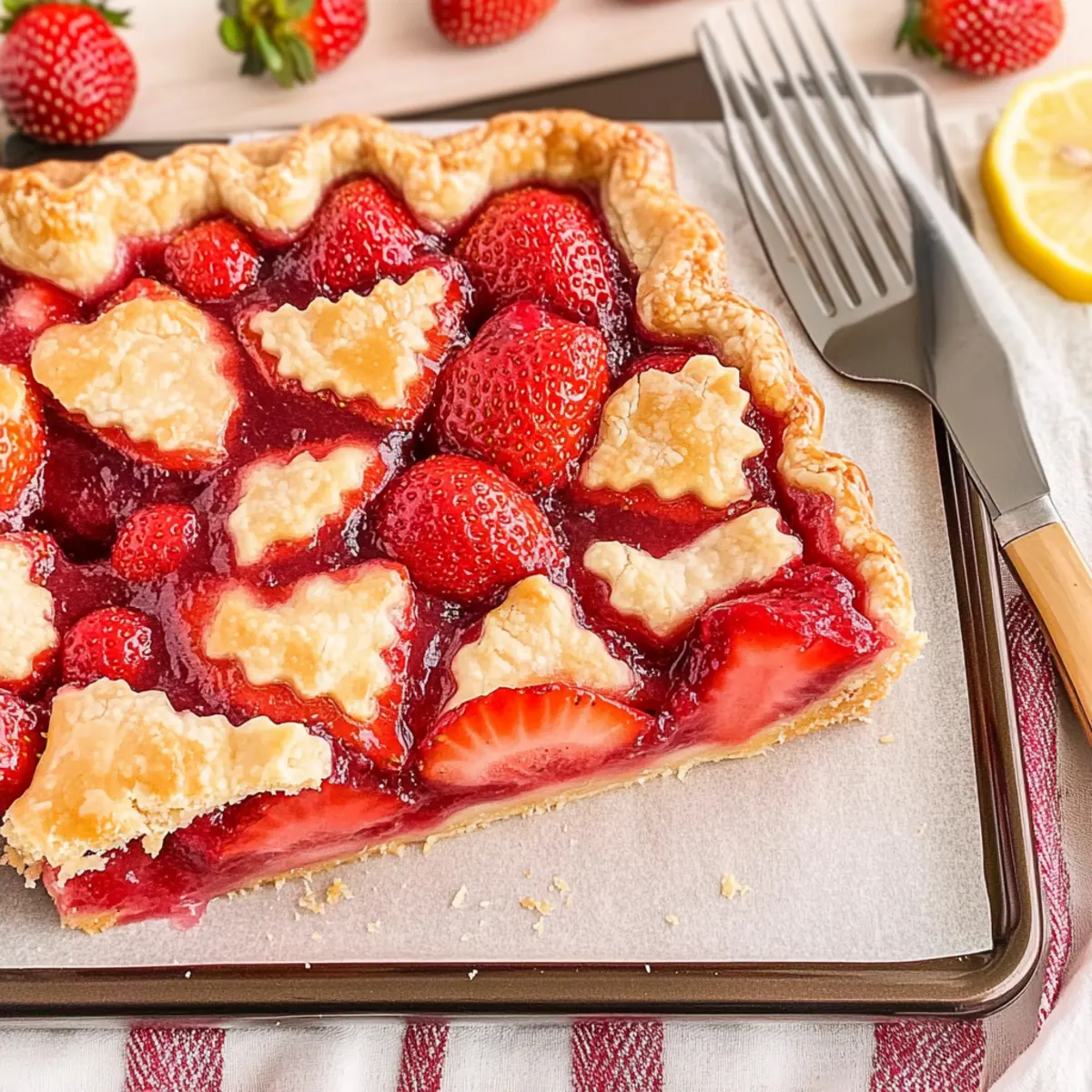 Strawberry Slab Pie