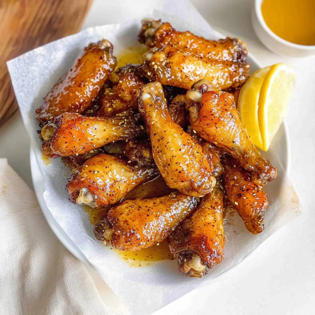 Honey Lemon Pepper Wings