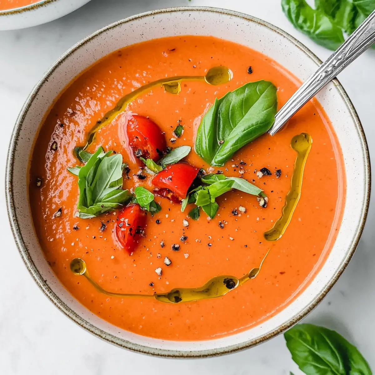 Tomato Gazpacho with Cucumber