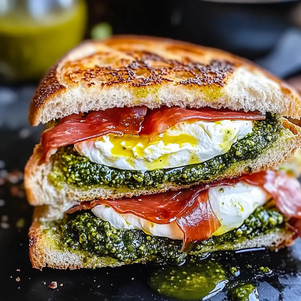 Burrata Pesto Sandwich
