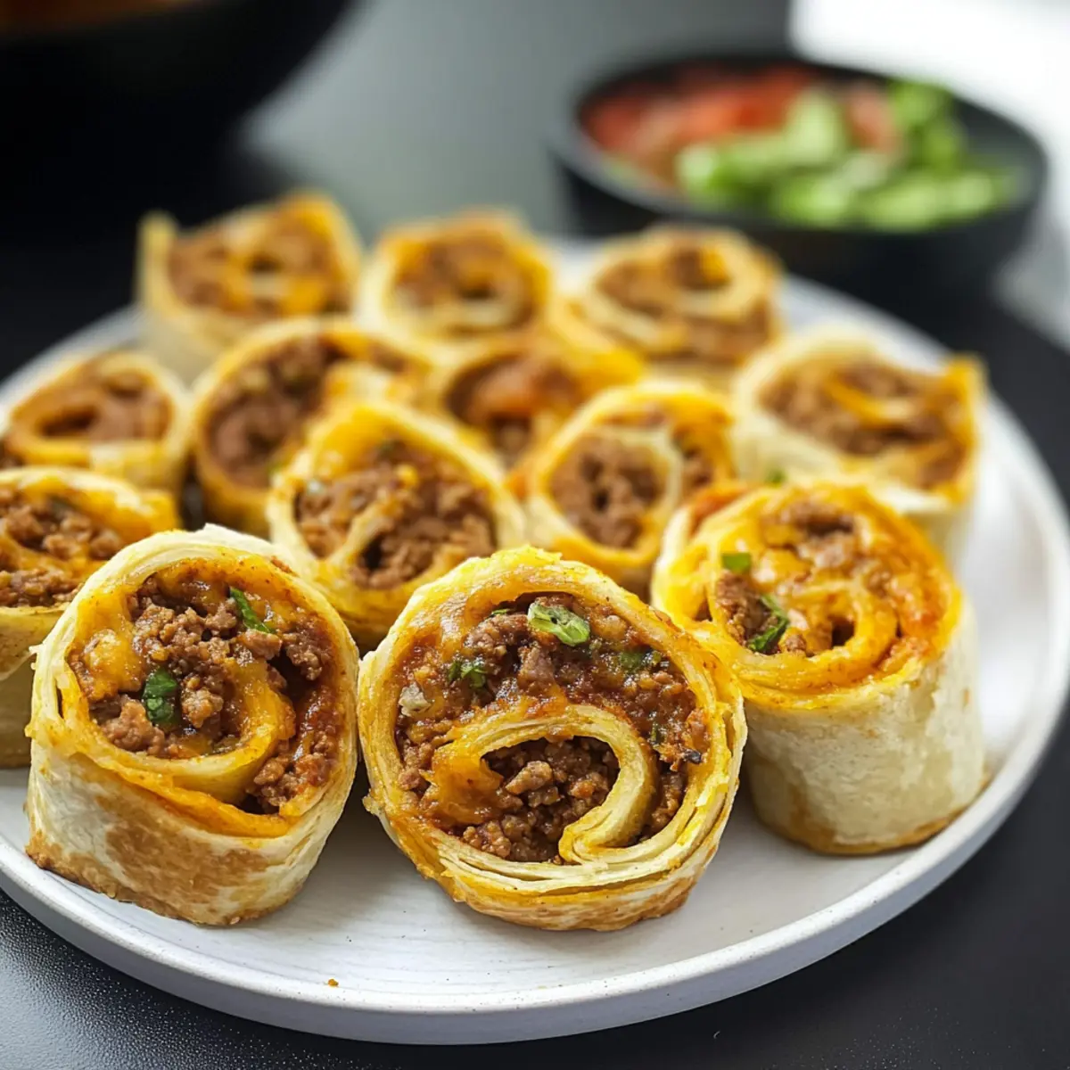 Cheesy Taco Pinwheels