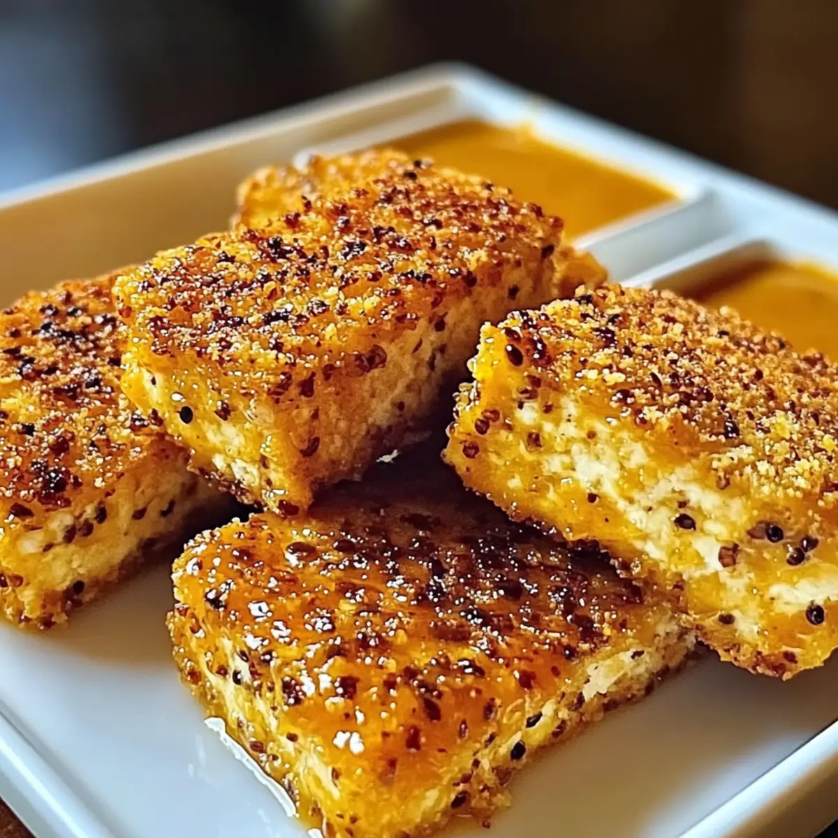 Baked Honey Mustard Tofu