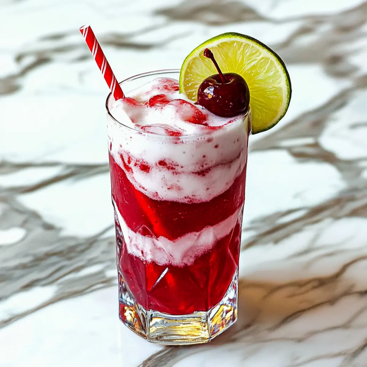 Cherry Lime Frost Dirty Soda