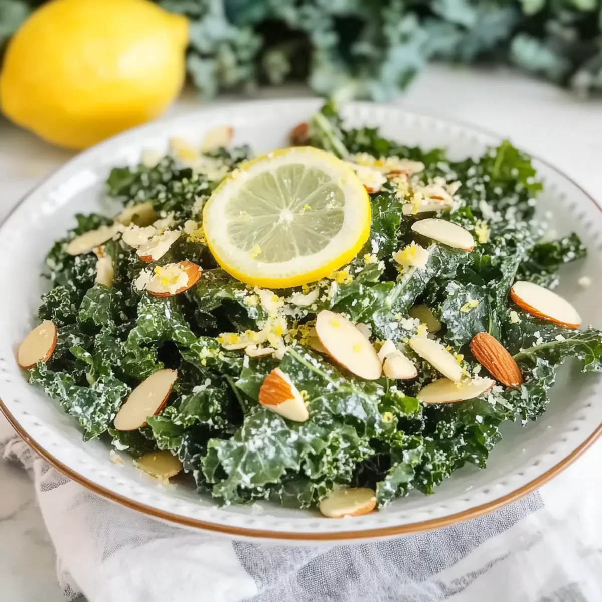 Lemon Garlic Kale Salad