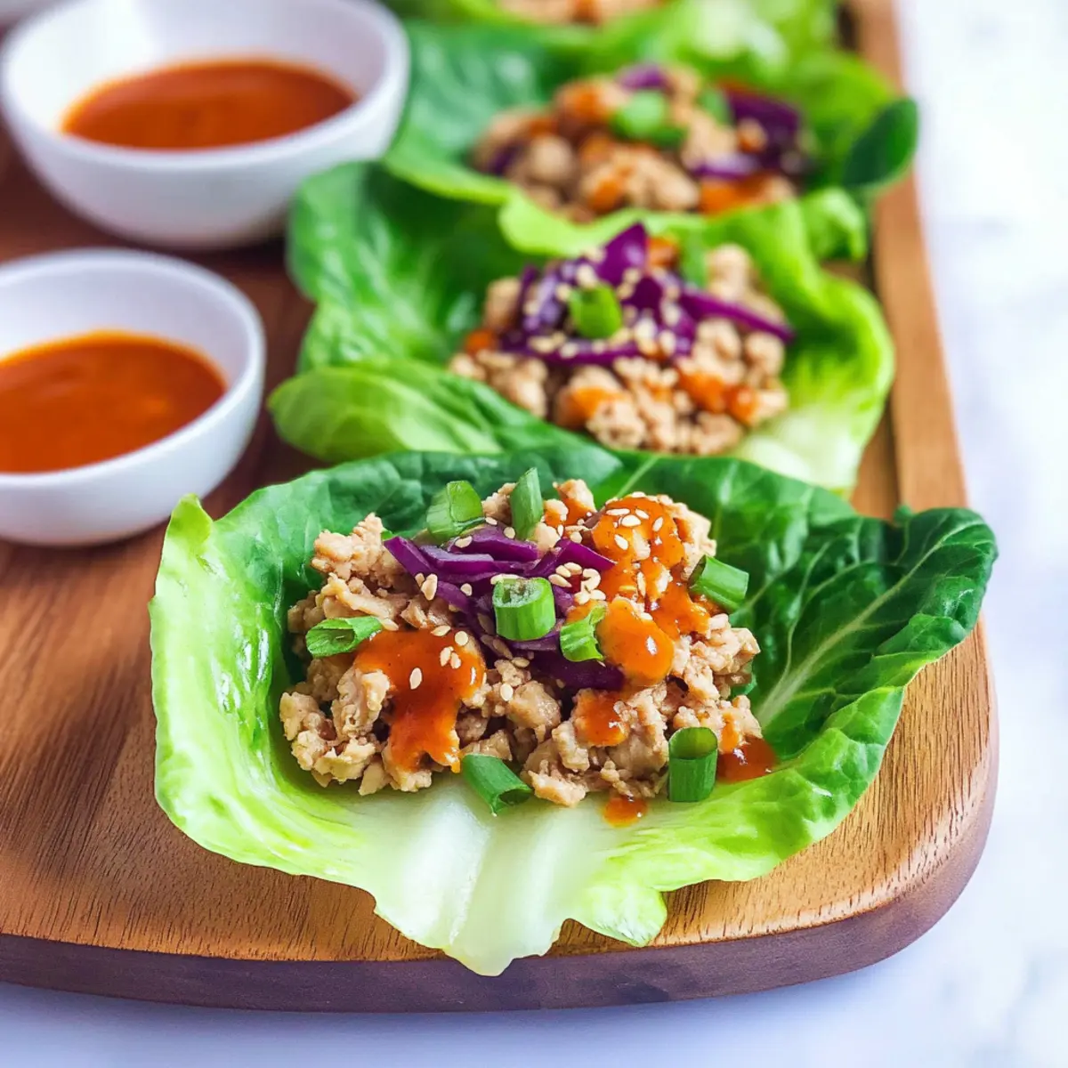 Sesame Chicken Lettuce Wraps