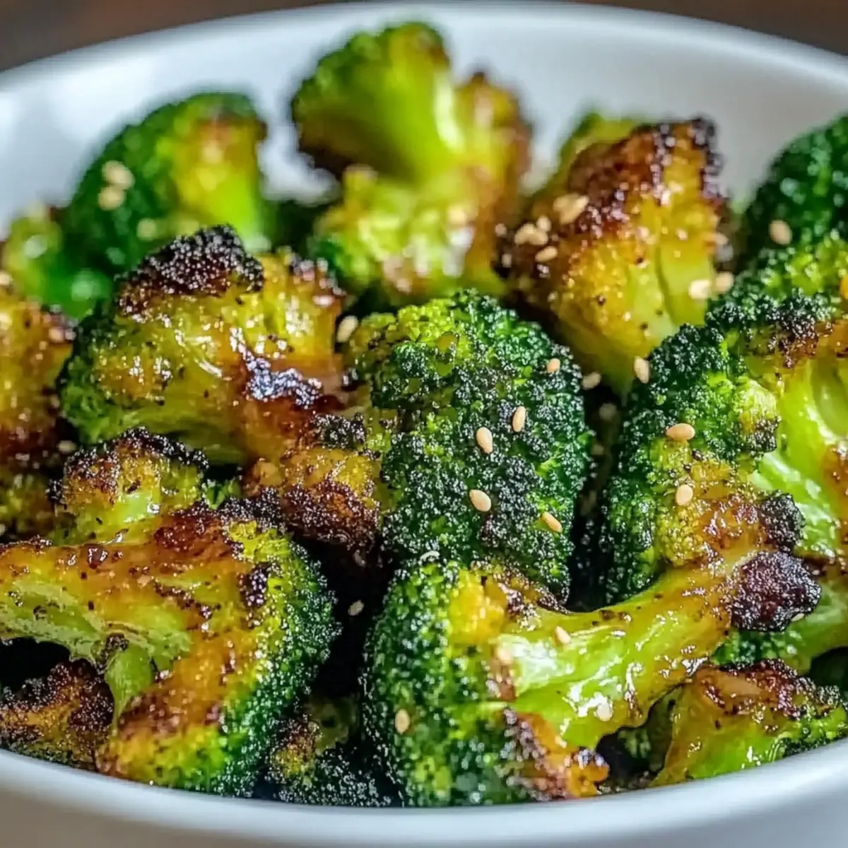 Honey Mustard Roasted Broccoli