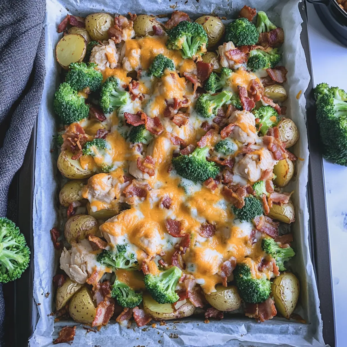 Chicken Bacon Ranch Sheet Pan