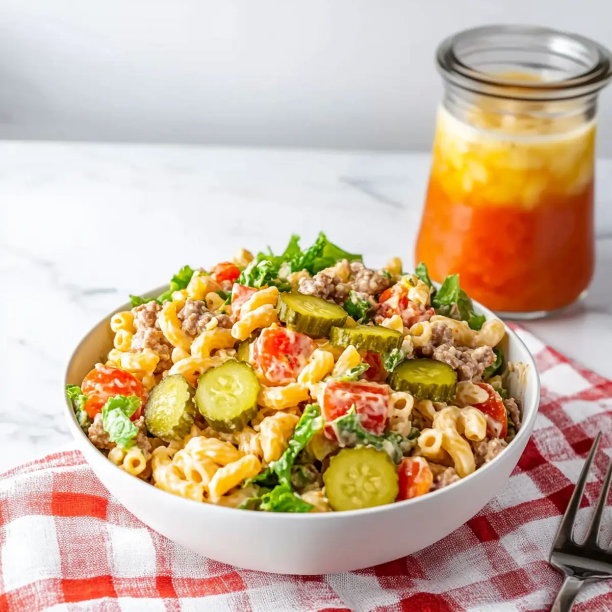 Big Mac Pasta Salad