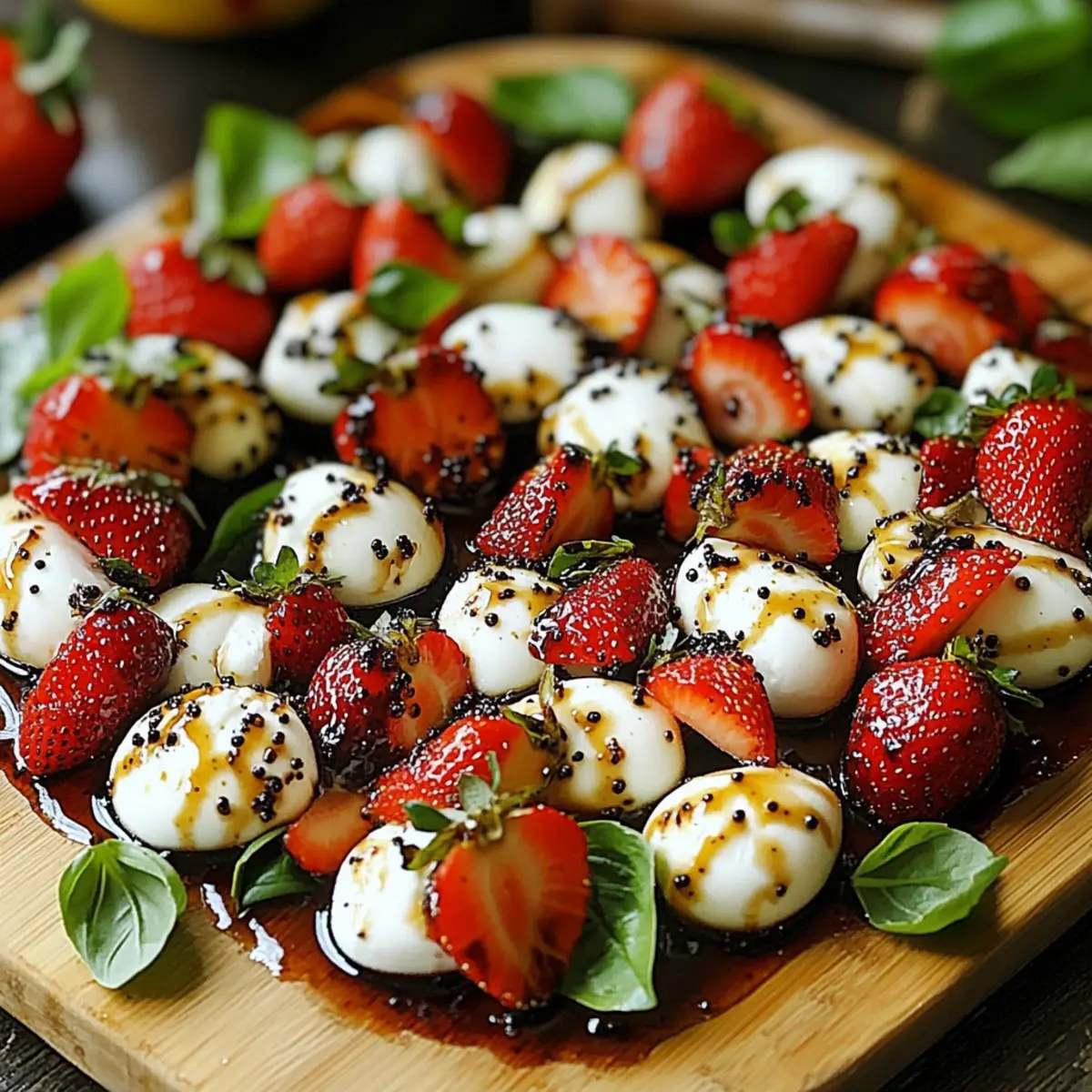 Balsamic Strawberry Caprese