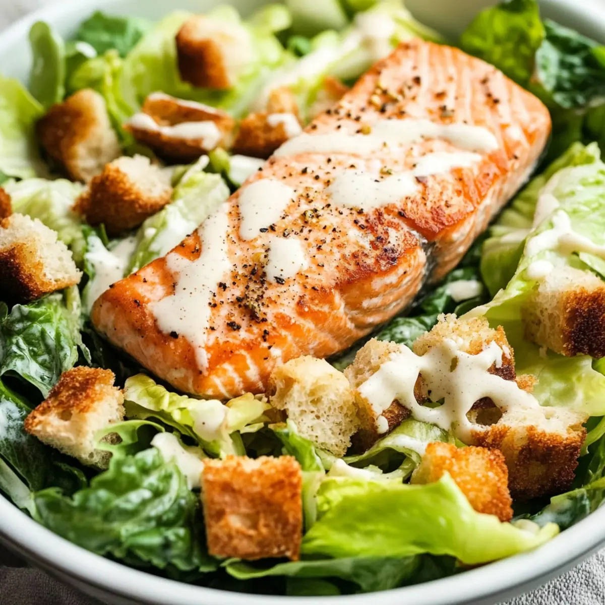 Salmon Caesar Salad