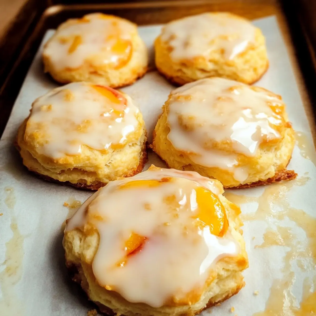 Buttermilk Peach Biscuits