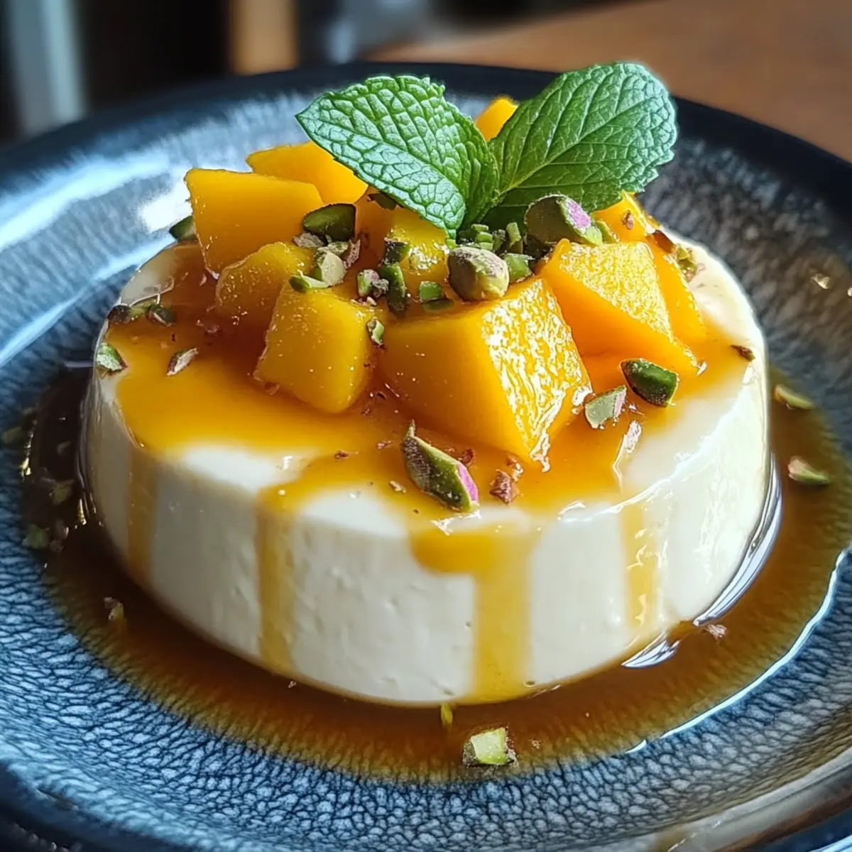 Mango Cottage Cheese Mousse