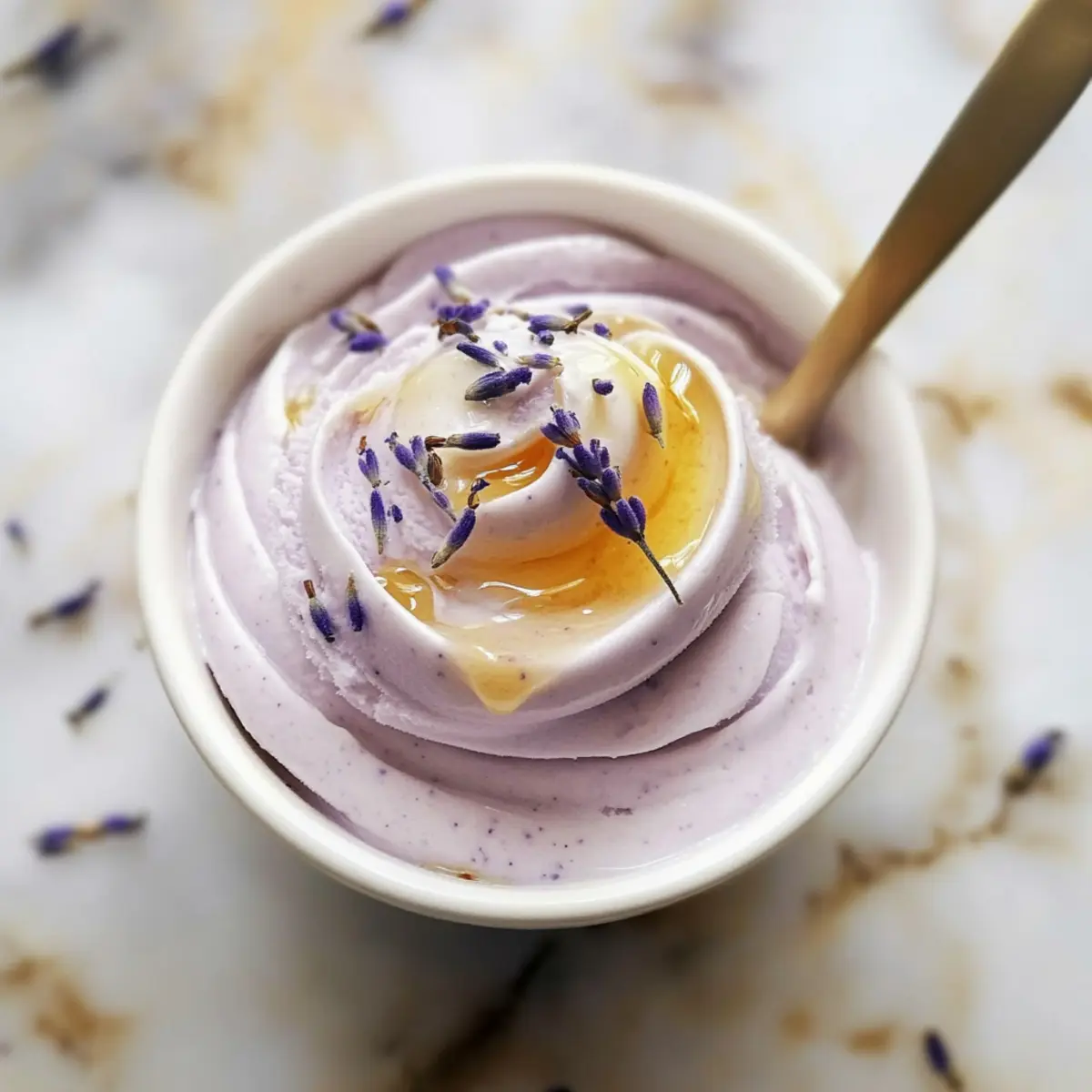 Honey Lavender Frozen Yogurt