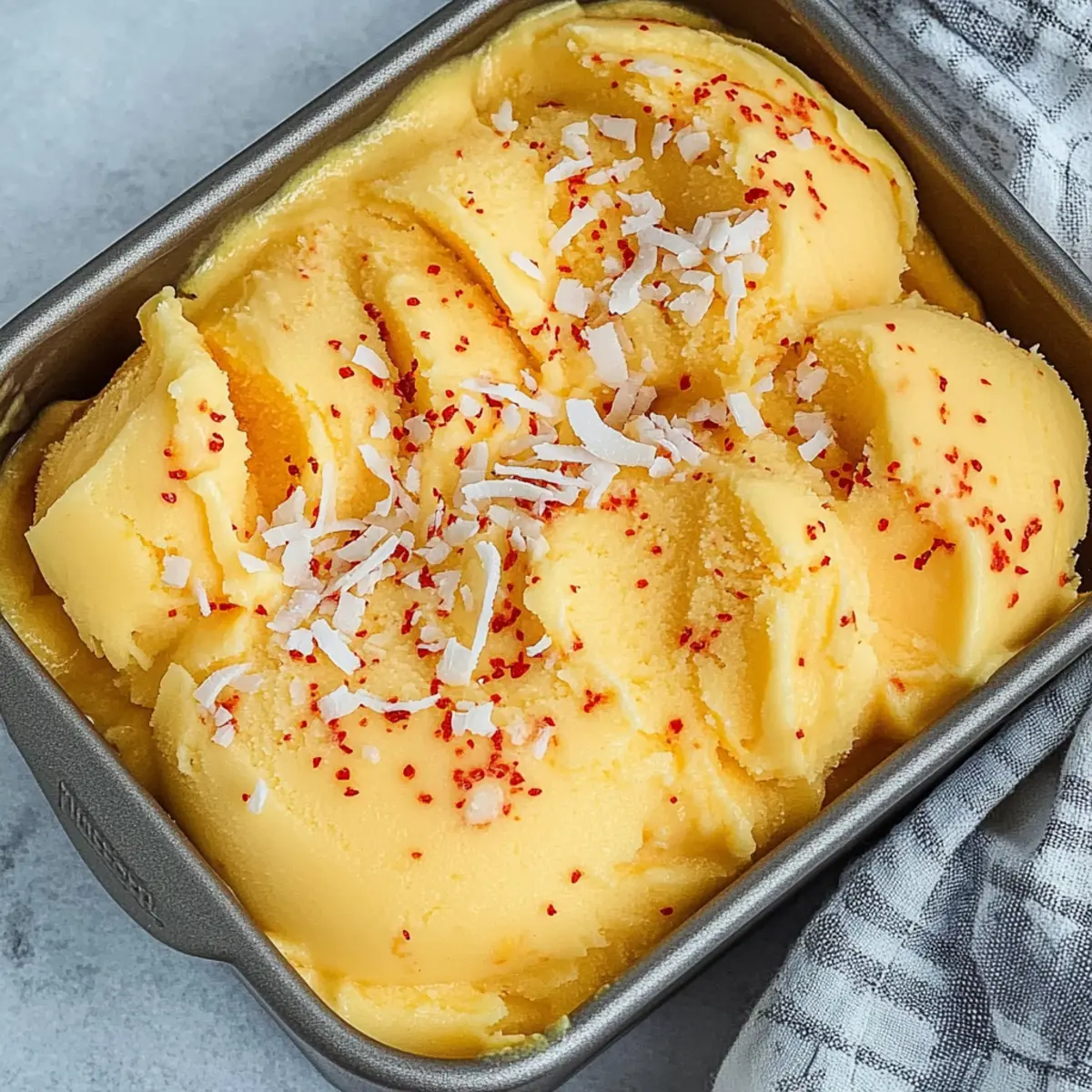 Chili Lime Mango Sorbet