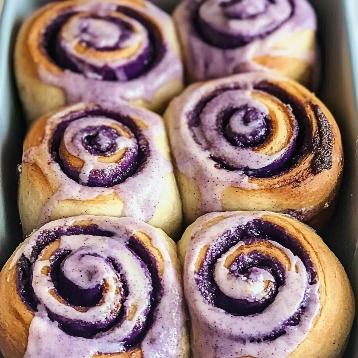 Ube Cinnamon Rolls