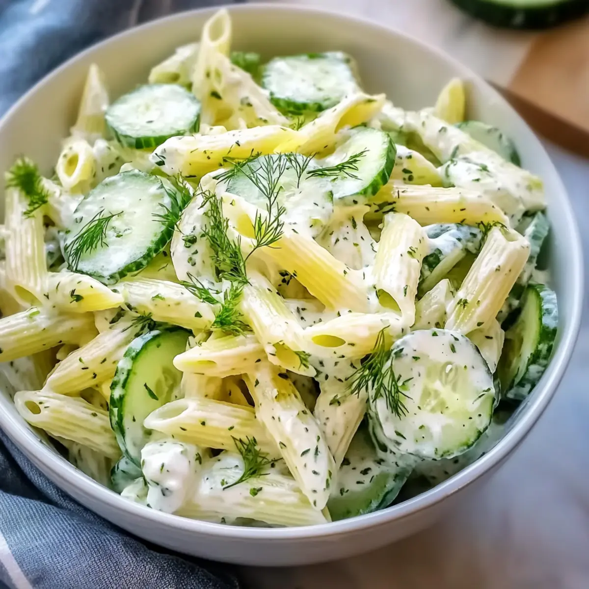 Healthy Cucumber Pasta Salad