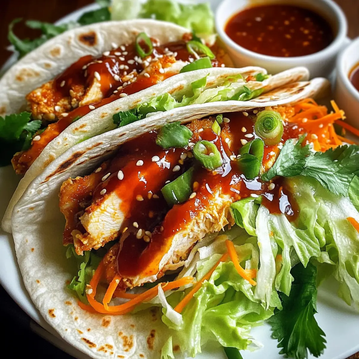 Sweet Chili Chicken Wraps