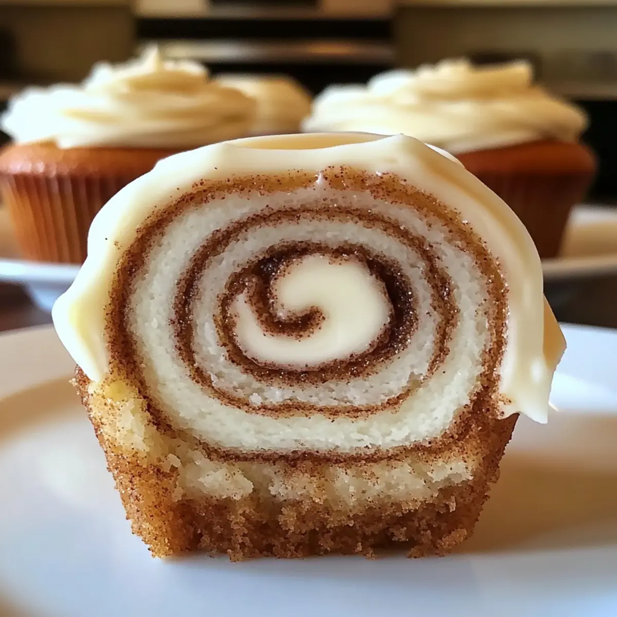 Cinnamon Roll Cupcakes