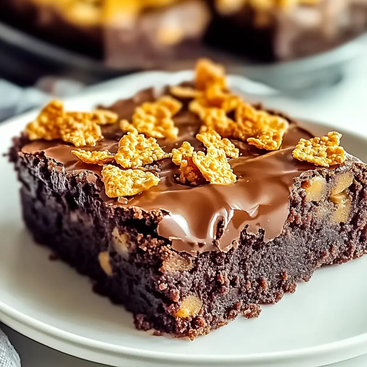 Caramel Cornflake Brownies