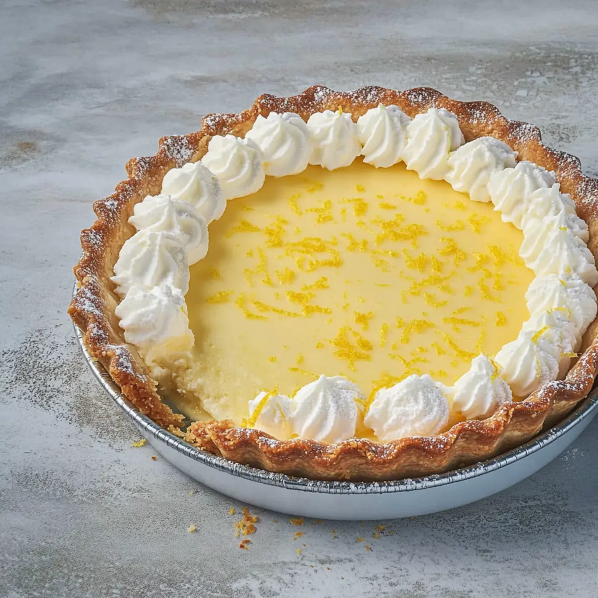 Creamy Sicilian Ricotta Pie