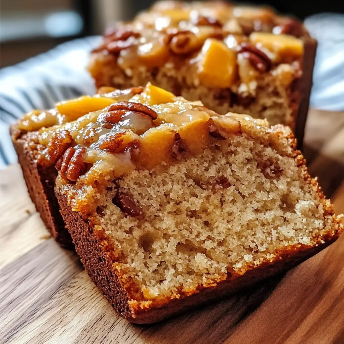 Easy Peach Pecan Bread