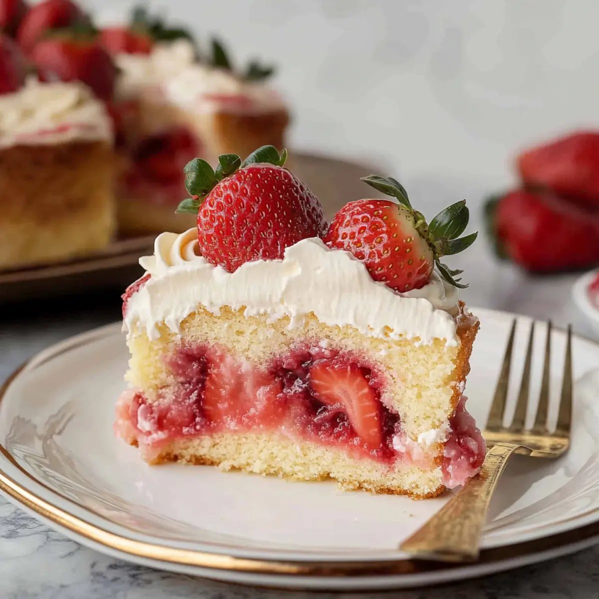 Strawberry Poke Cake