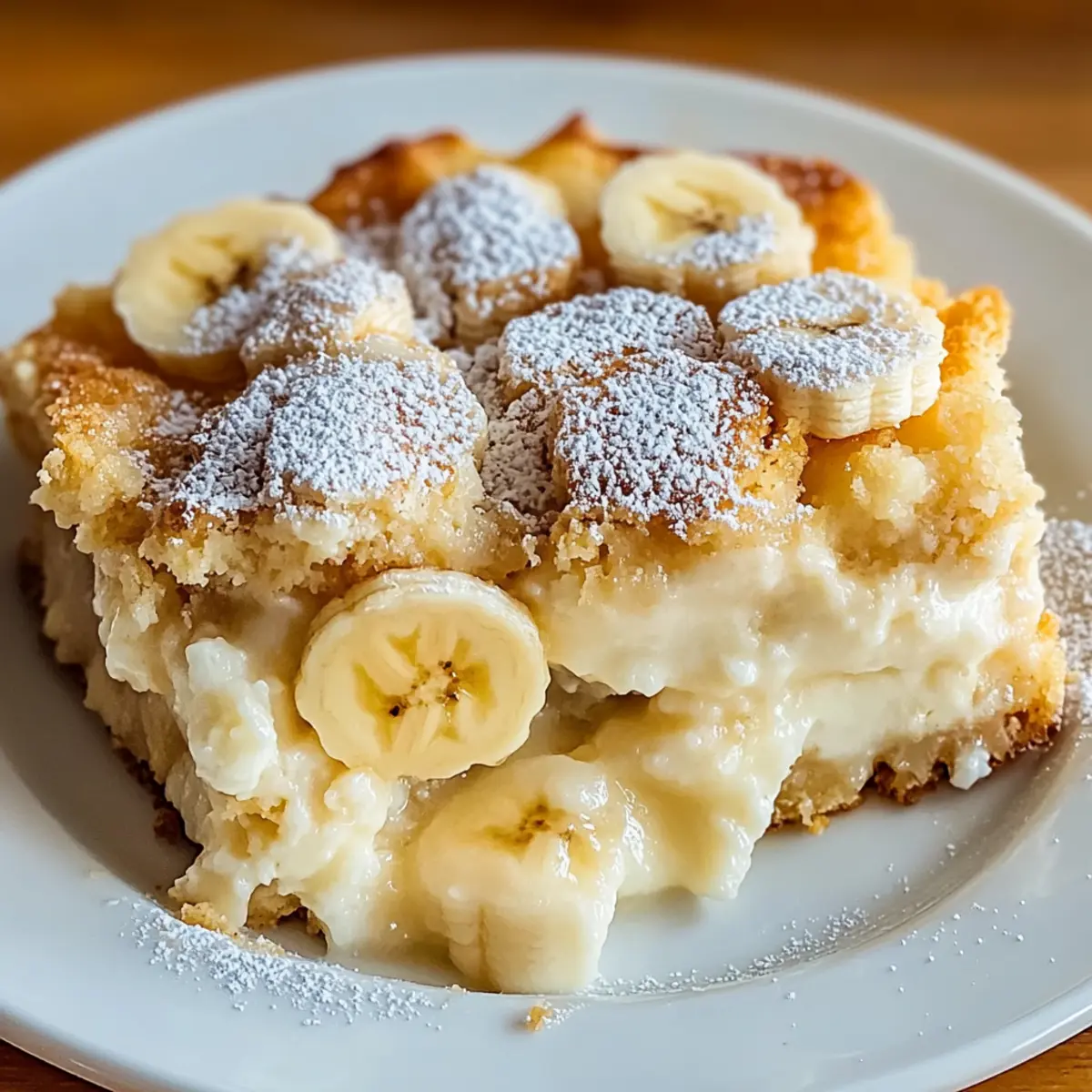 Banana Cream Cheese Cobbler