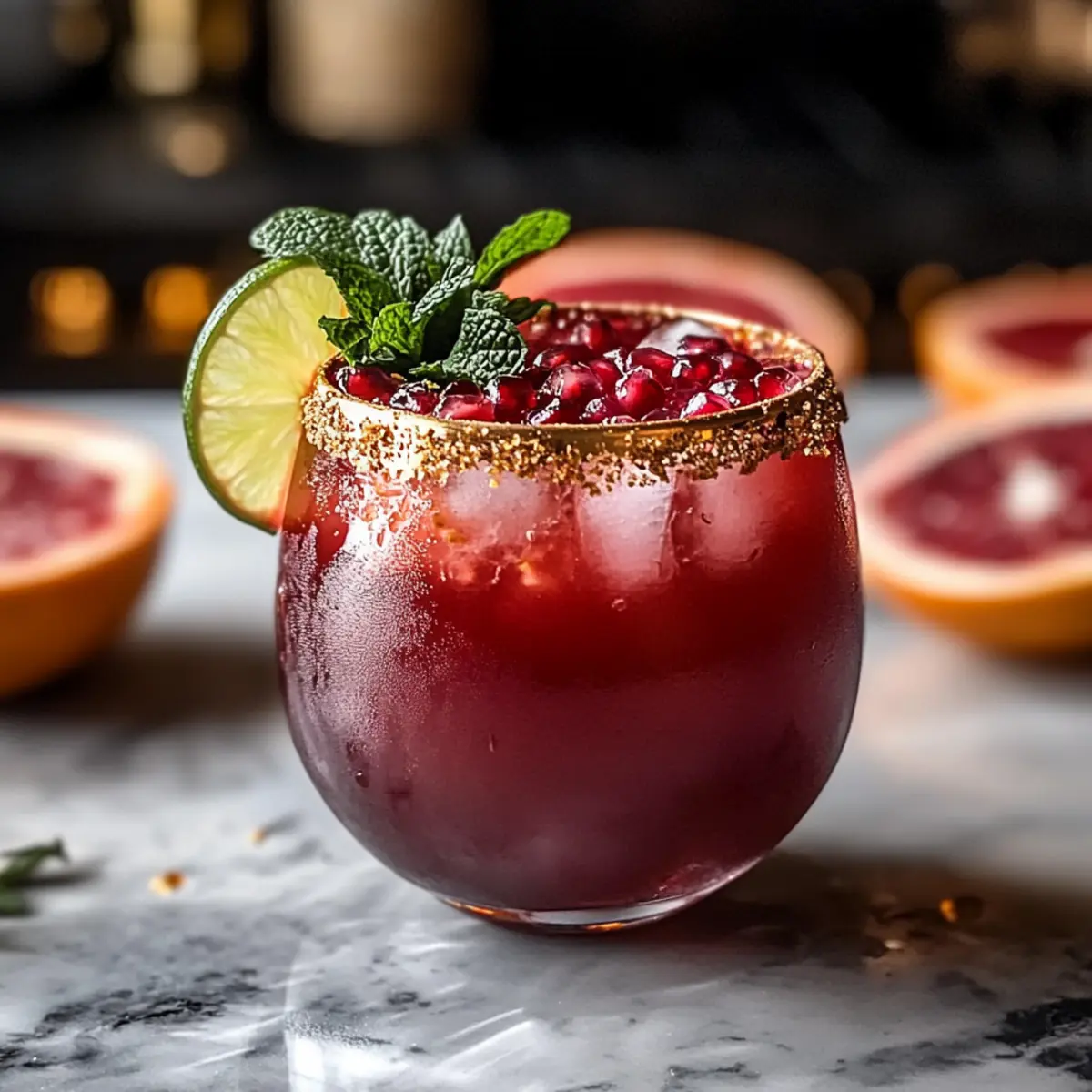 Zesty Spicy Pomegranate Ginger Paloma