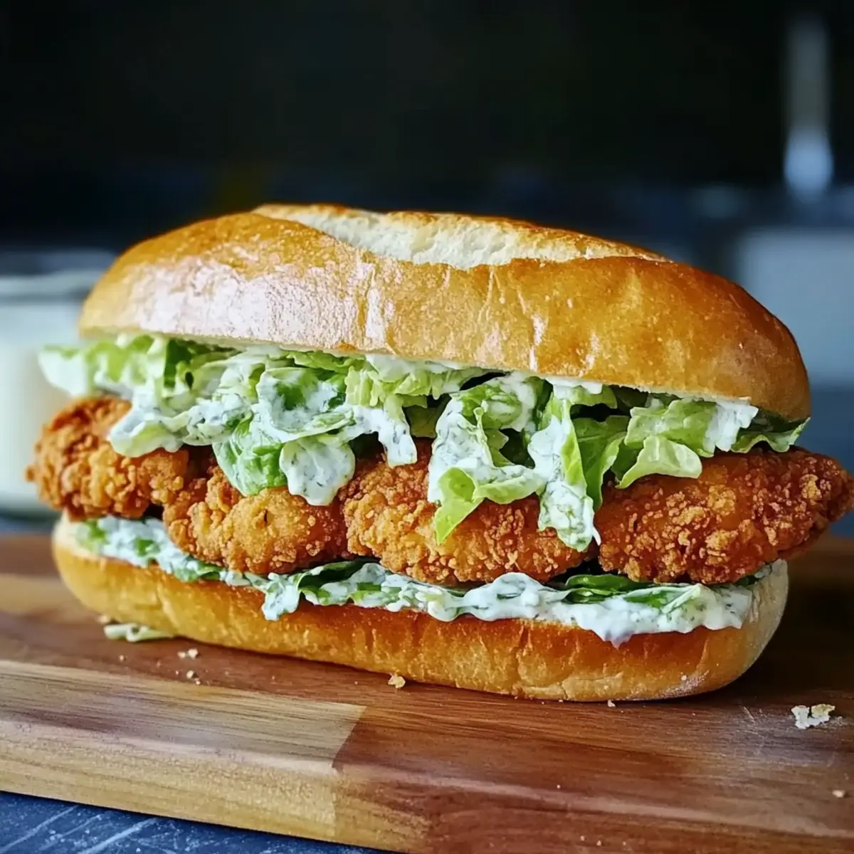 Crispy Chicken Caesar Sandwich
