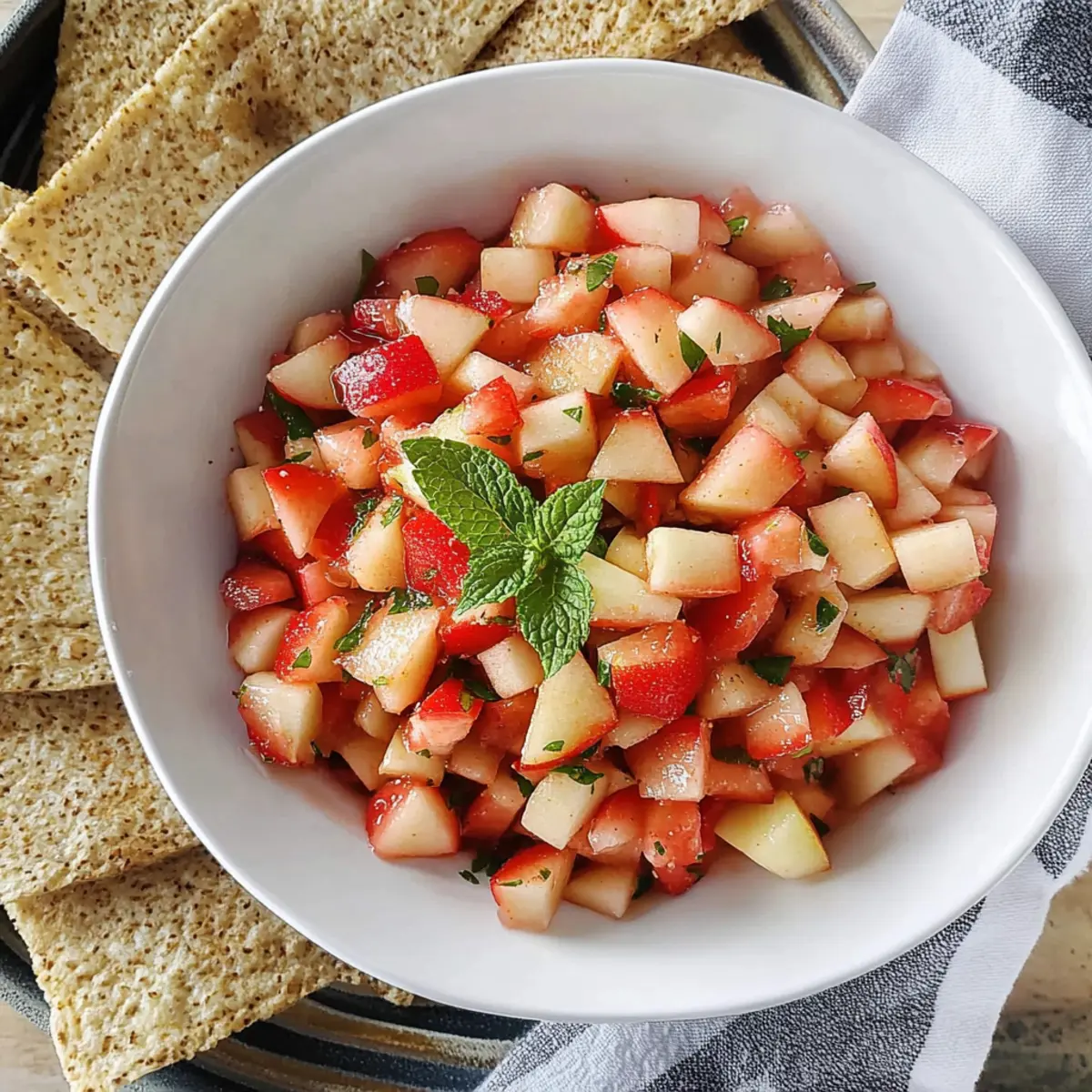 Apple Salsa with Strawberries