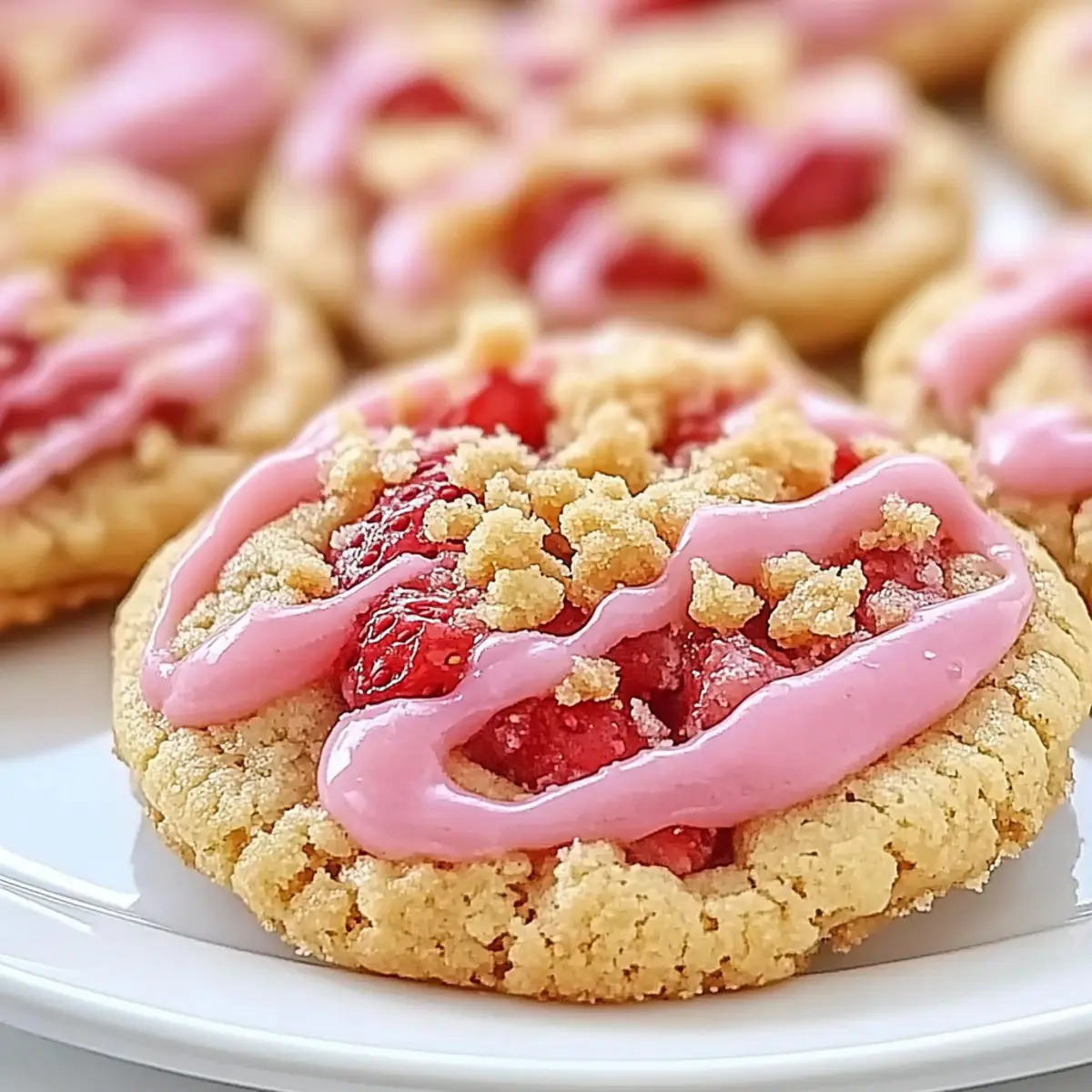 Strawberry Crunch Cookies