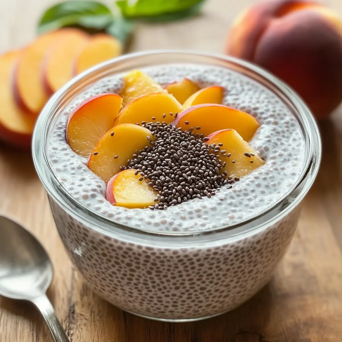 Peach Chia Pudding