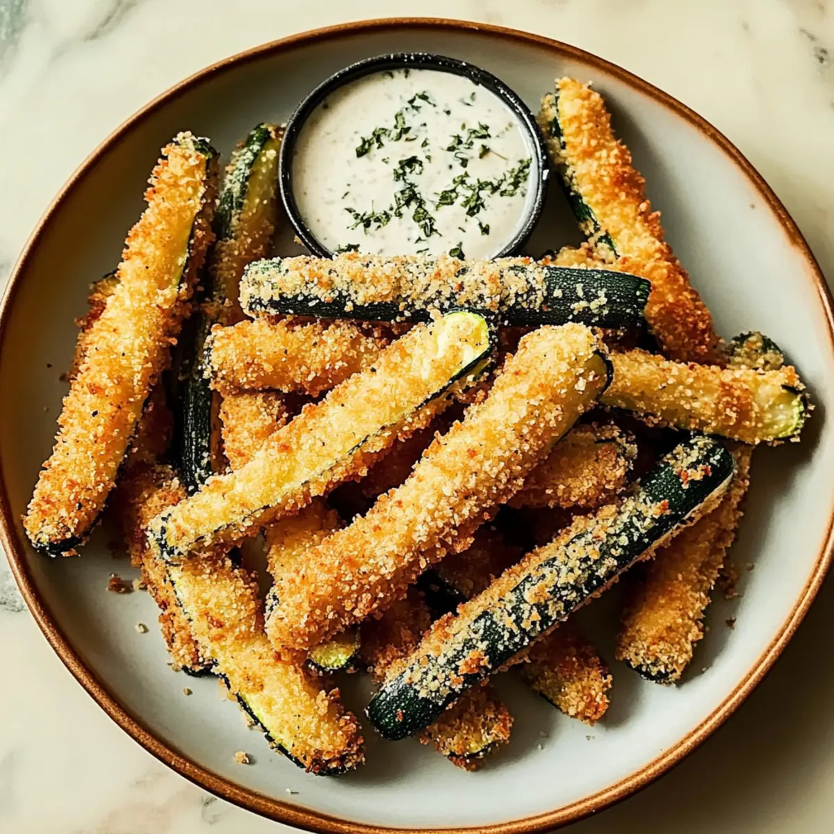 Extra Crispy Fried Zucchini