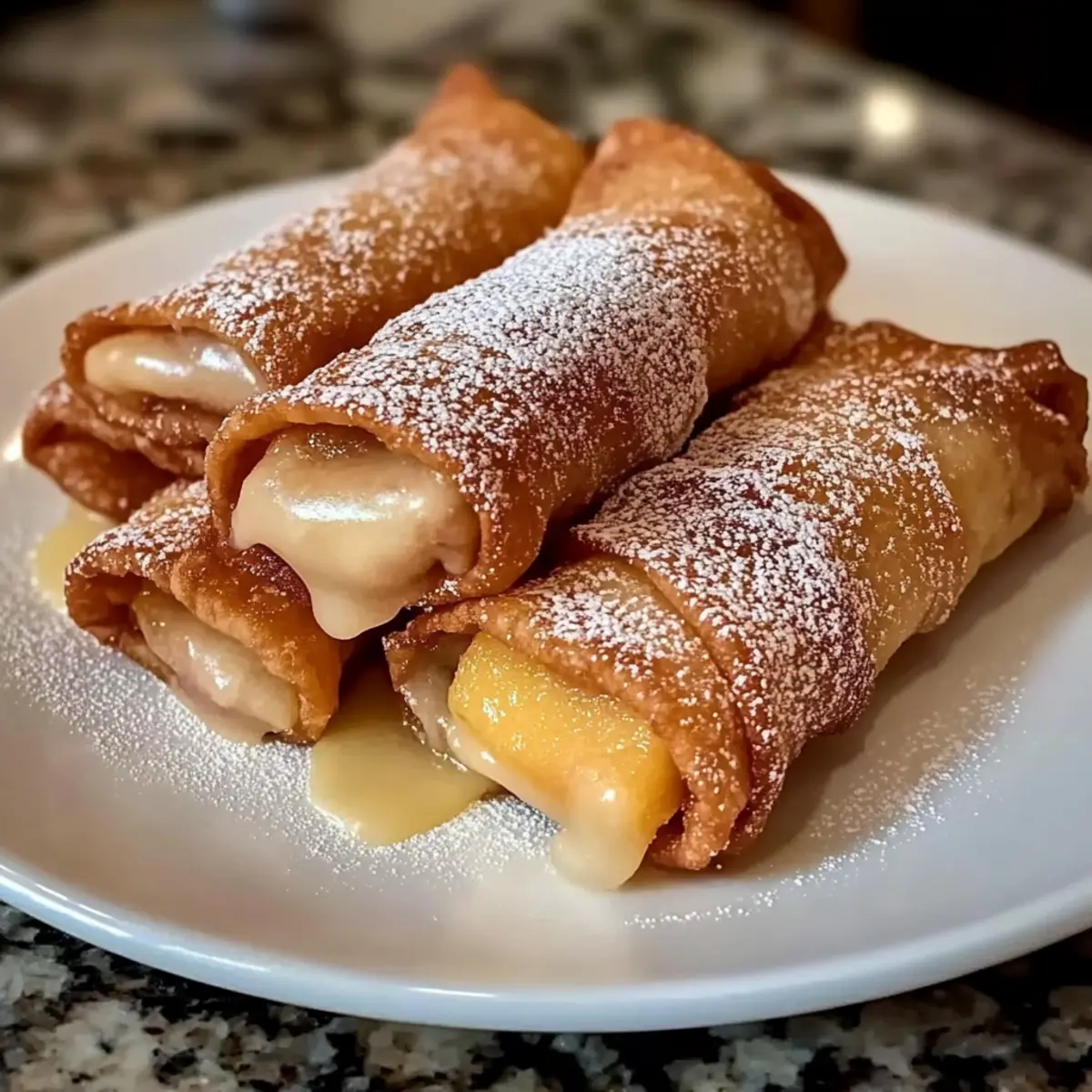 Peach Cobbler Egg Rolls Recipe