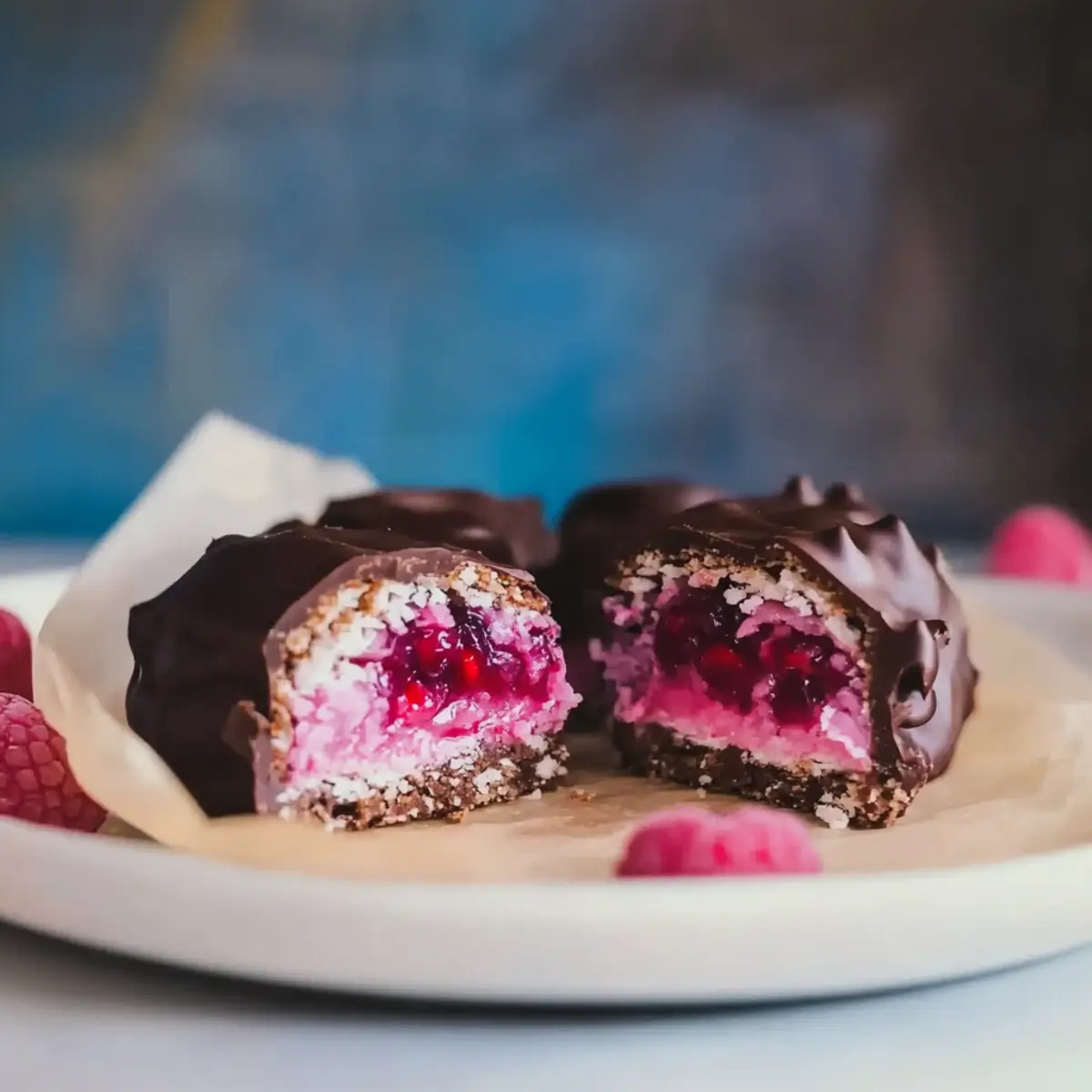 Raspberry Ruffle Bars