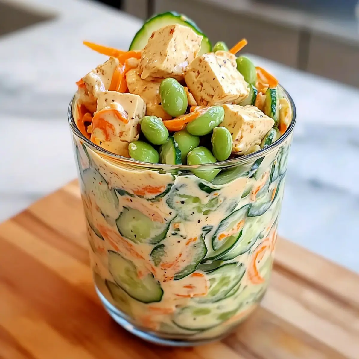 Asian Cucumber Salad Bowl