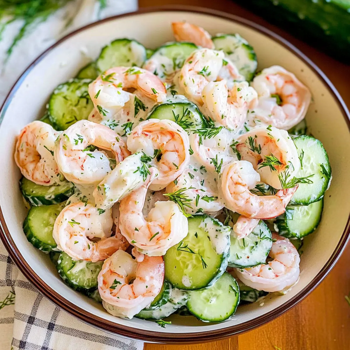 Cold Shrimp and Cucumber Salad