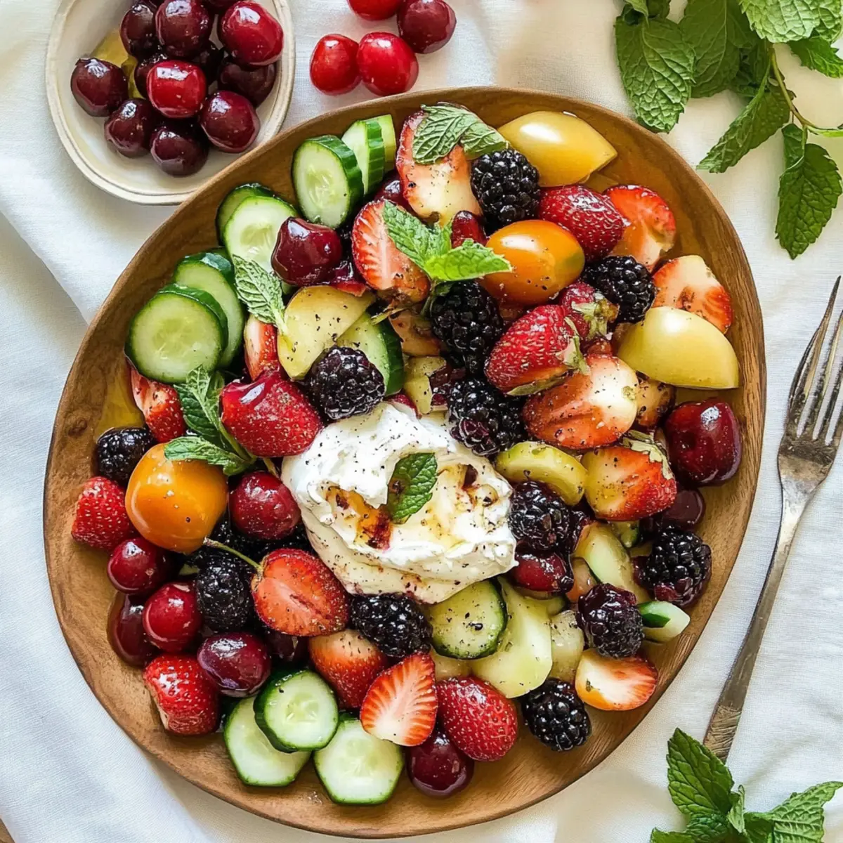 Burrata Berry Salad Recipe