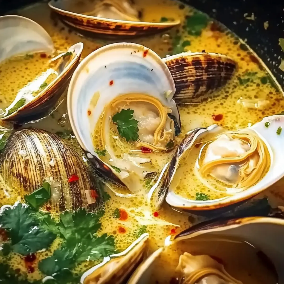 Coconut Broth Clams with Lemongrass