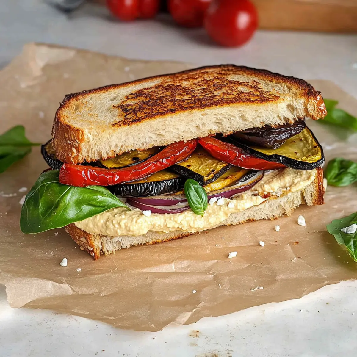 Veggie Hummus Sandwich